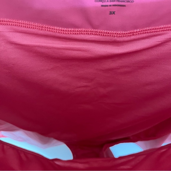 Athleta Printed Run With It Shorts Activewear UPF Lined Zip-Pocket Pink Size 3XL - Picture 10 of 16